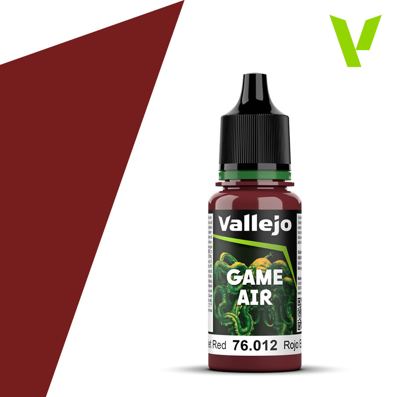 Vallejo Game Air Scarlet Red 18 ml Acrylic Paint - New Formulati