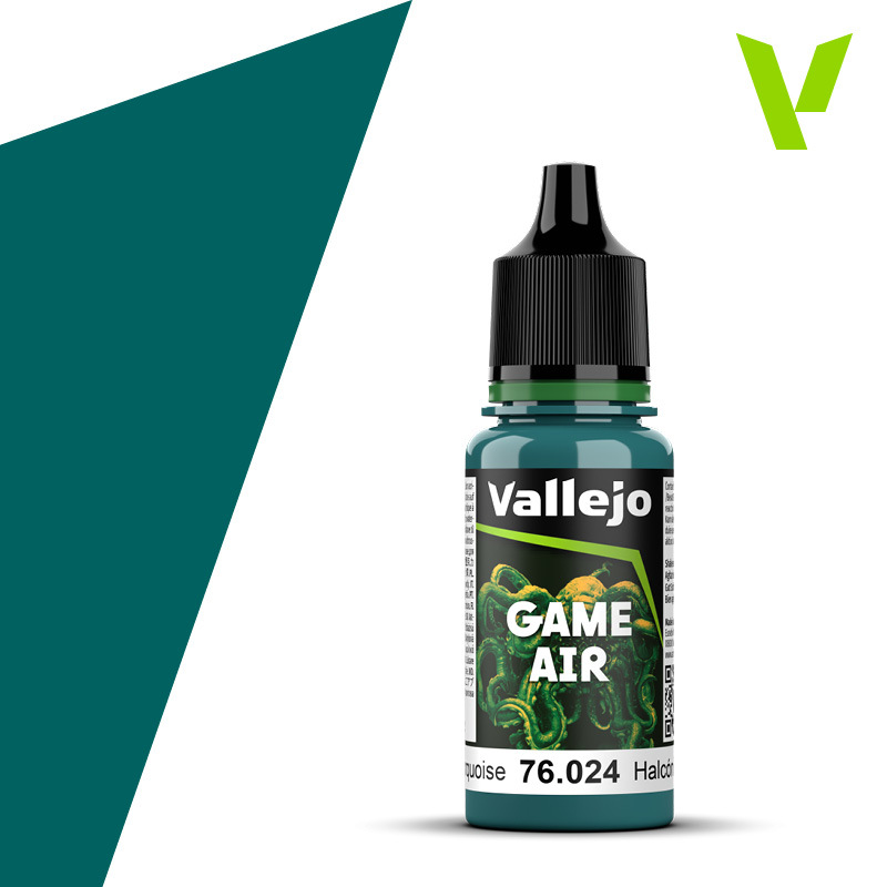 Vallejo Game Air Turquoise 18 ml Acrylic Paint - New Formulation