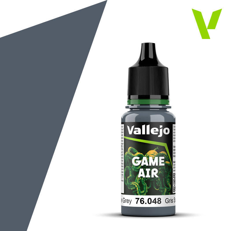 Vallejo Game Air Sombre Grey 18 ml Acrylic Paint - New Formulati