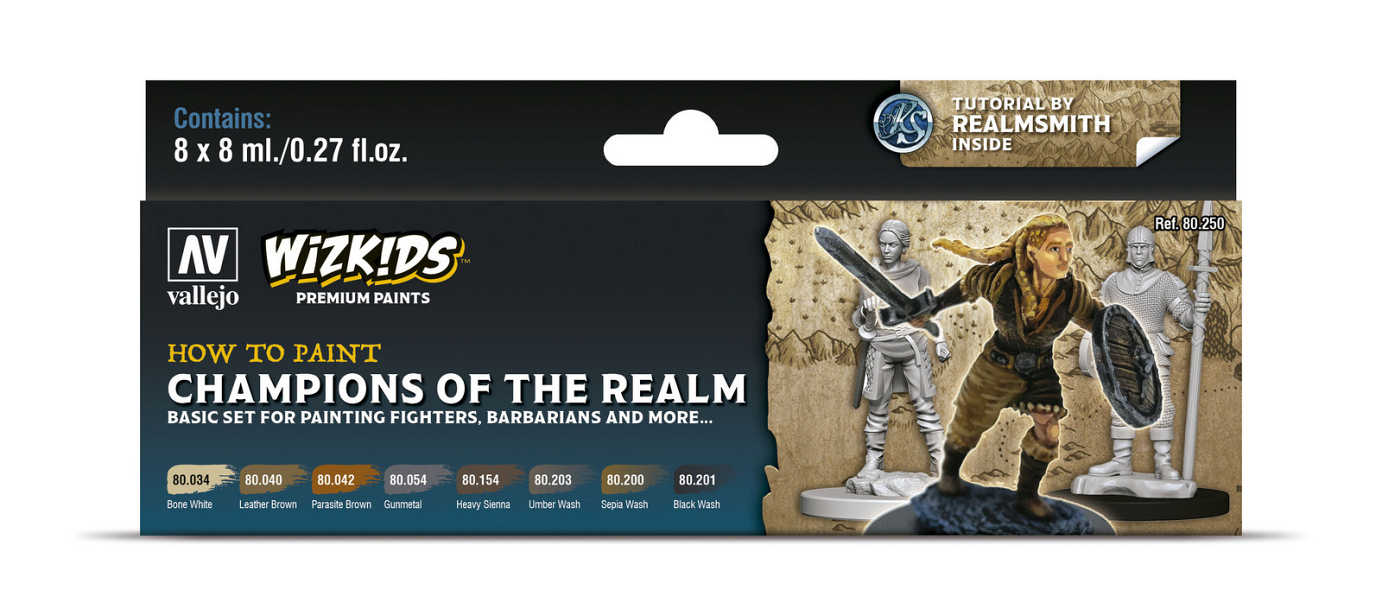 Vallejo Wizkids Premium set: Champions of the Realm Acrylic Pain