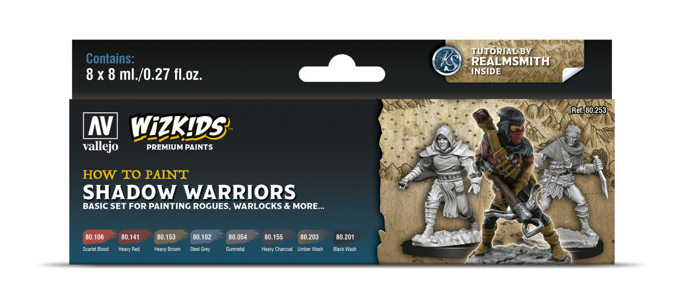 Vallejo Wizkids Premium set: Shadow warriors Acrylic Paint Set (