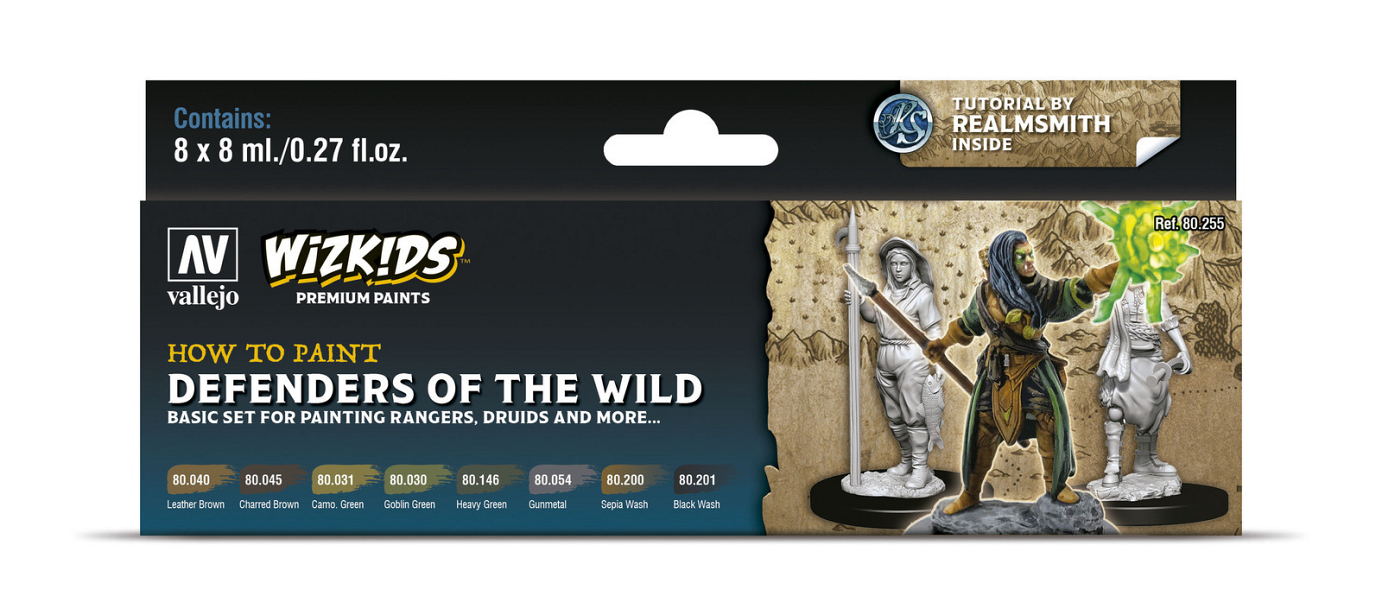 Vallejo Wizkids Premium set: Defenders of the Wild Acrylic Paint