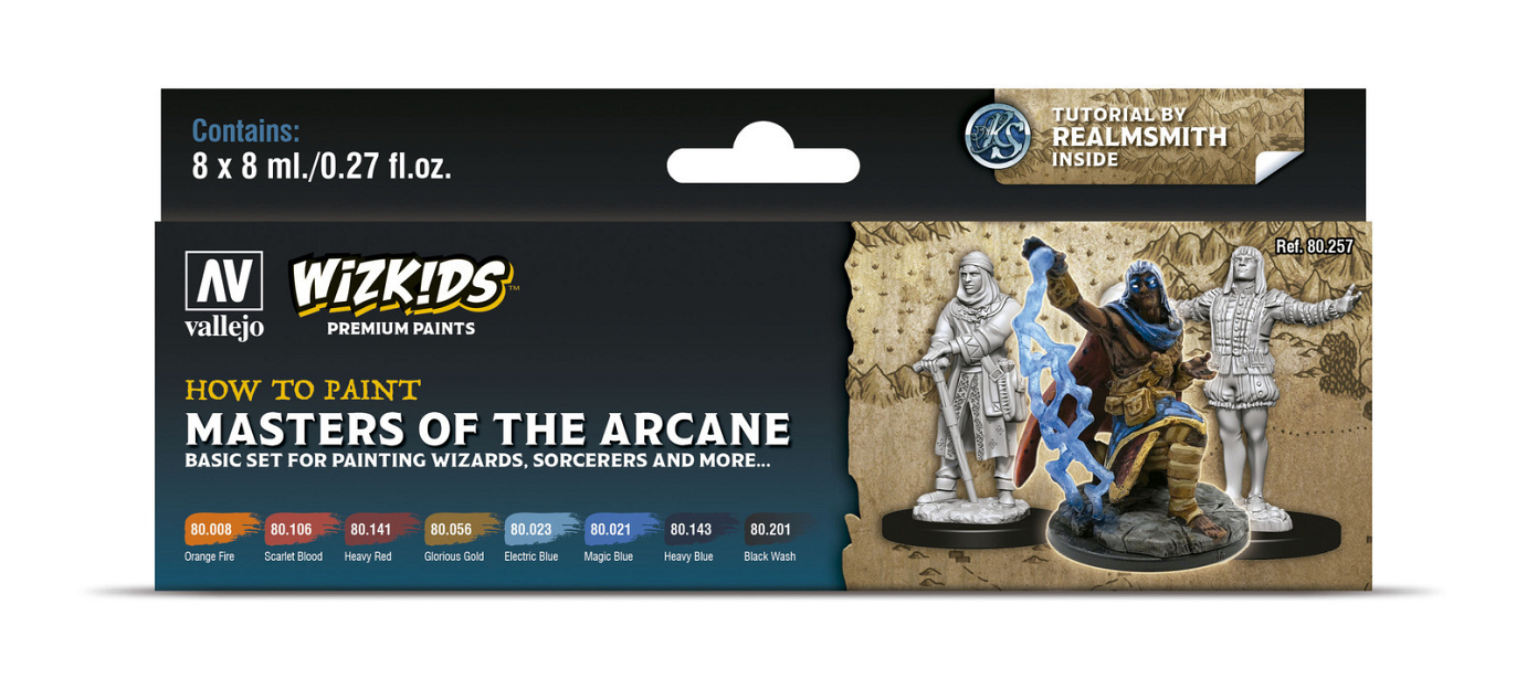 Vallejo Wizkids Premium set: Masters of the Arcane Acrylic Paint