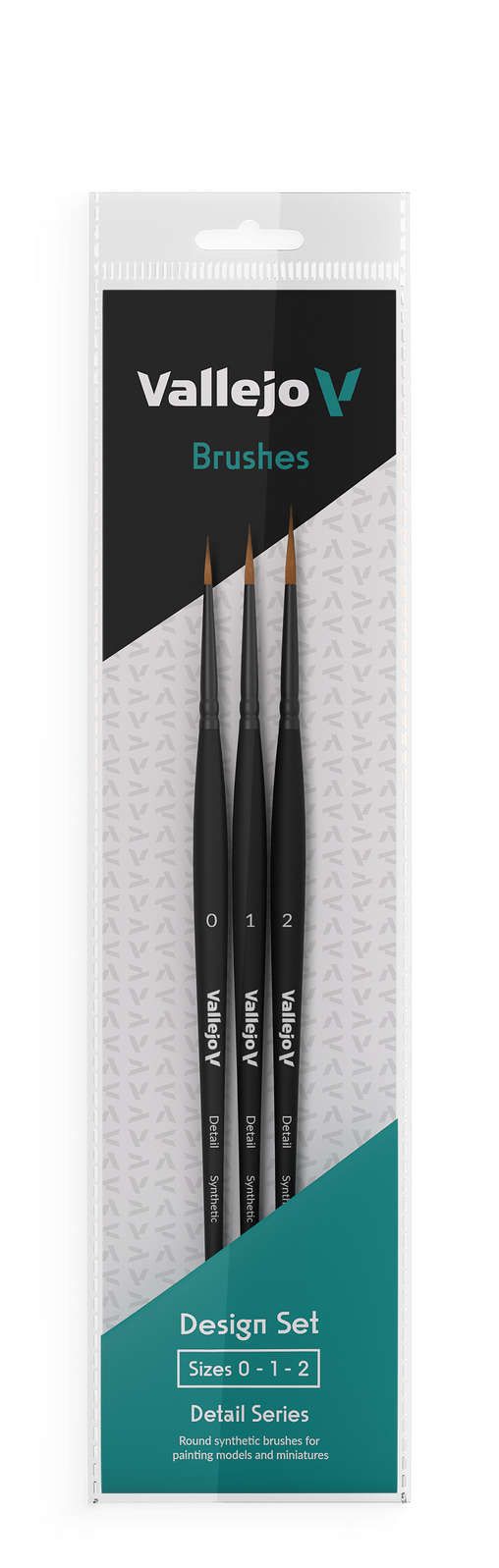 Vallejo Design Set (Sizes 0, 1 & 2) Paint Brush Set