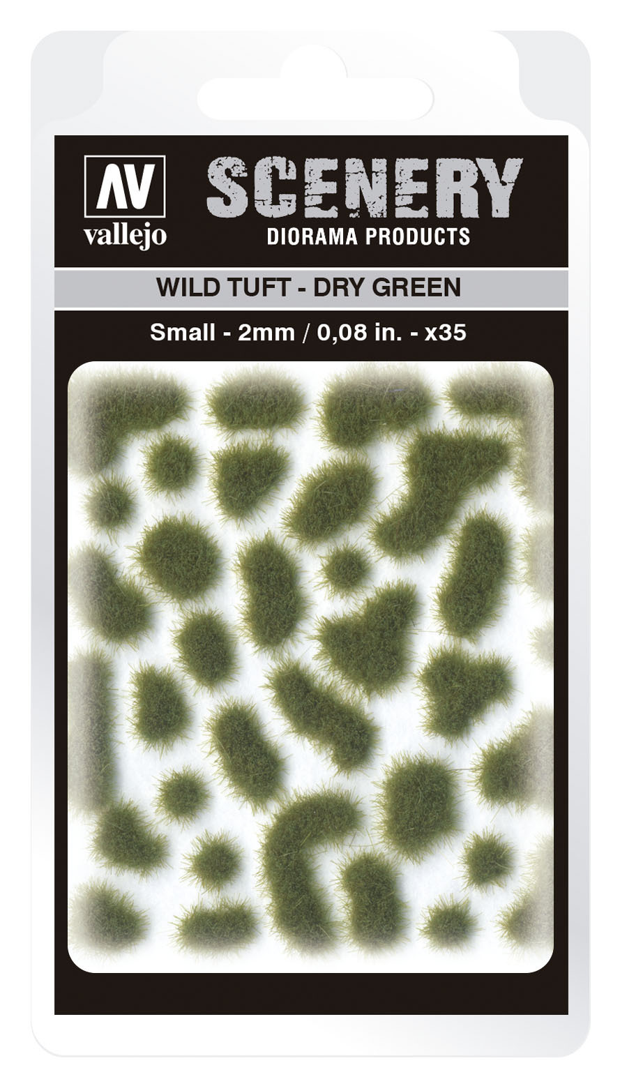 Vallejo 2mm Wild Tuft - Dry Green Diorama Accessory [SC401]