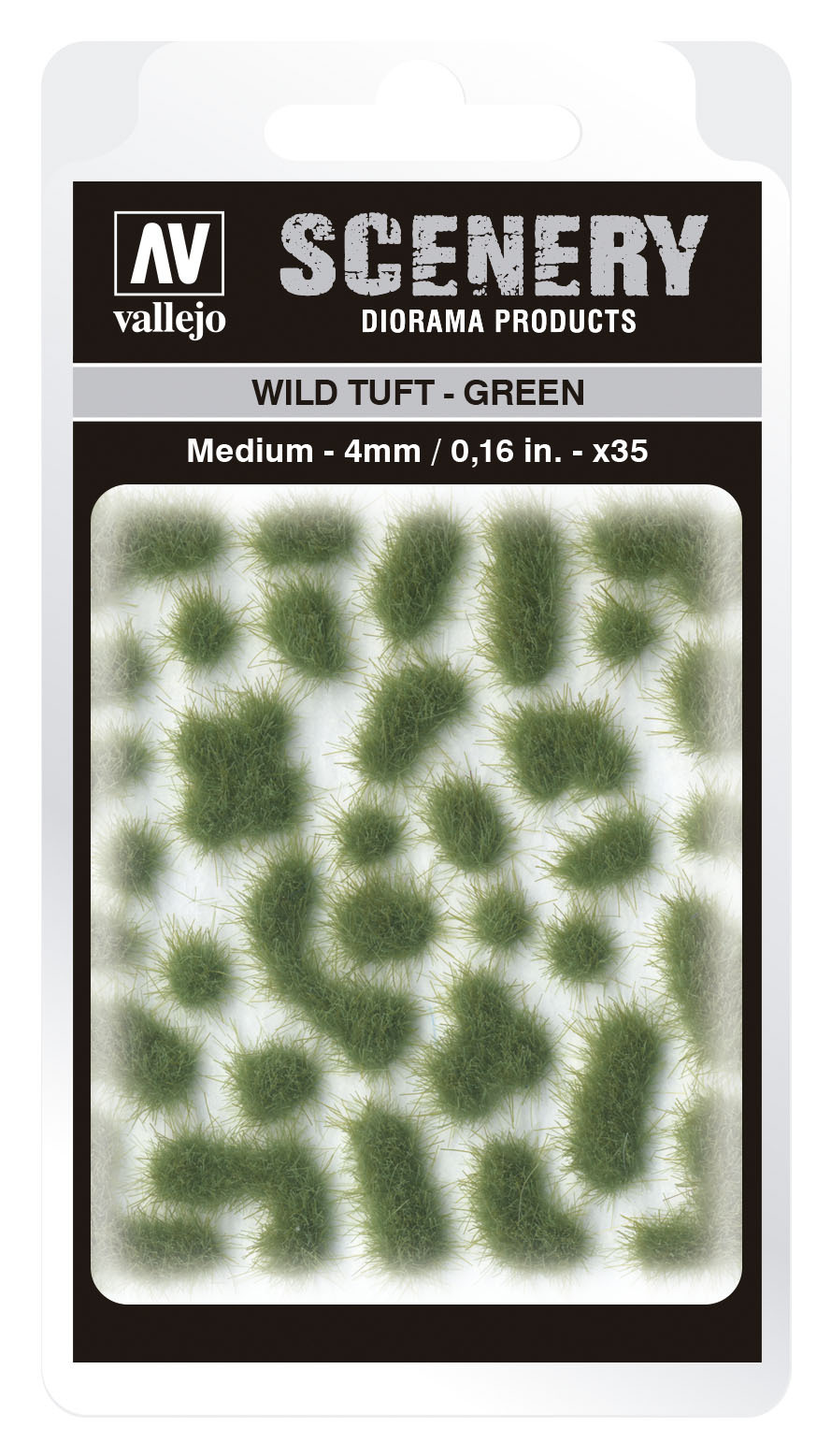 Vallejo 4mm Wild Tuft - Green Diorama Accessory [SC406]