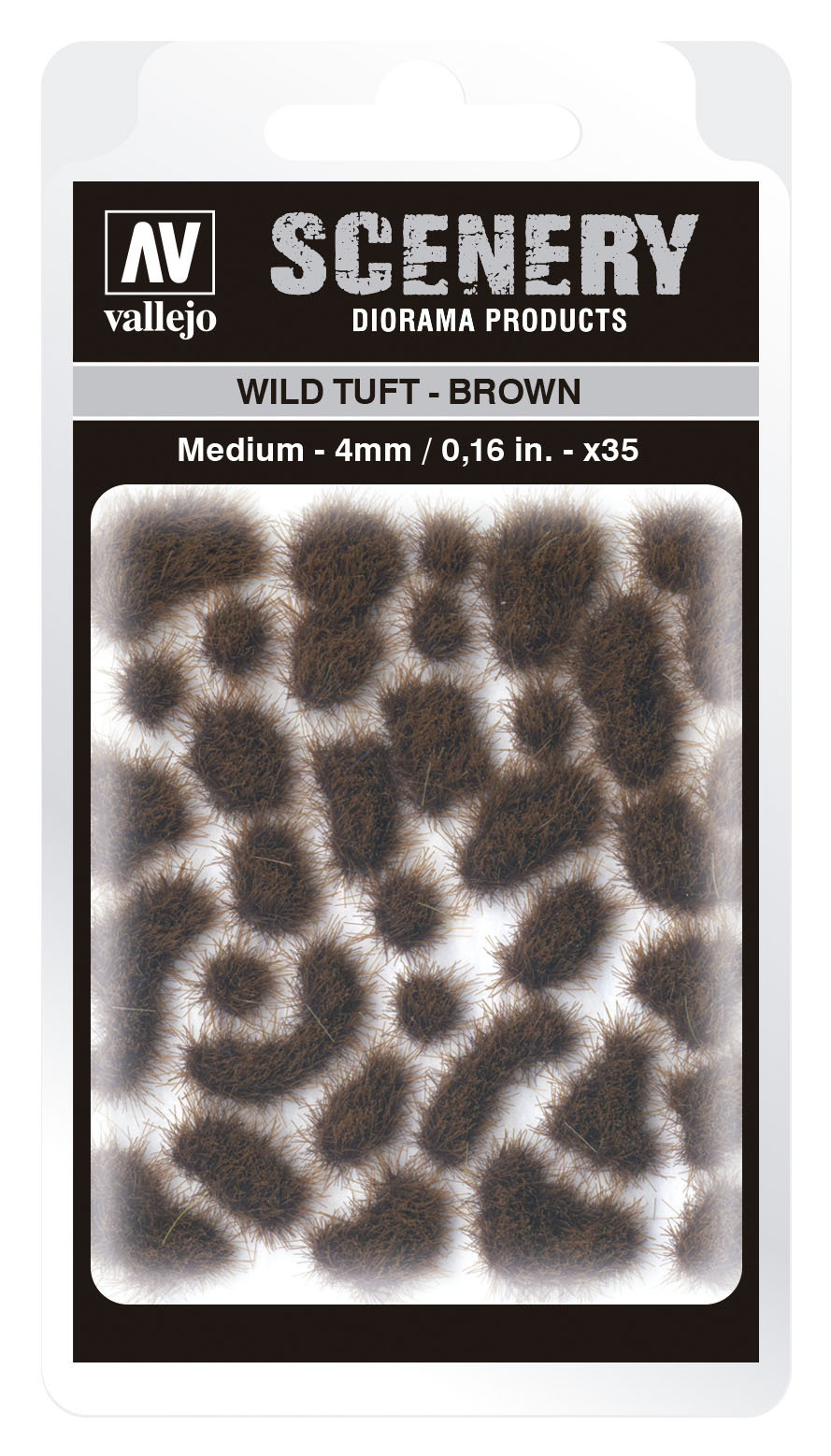 Vallejo 4mm Wild Tuft - Brown Diorama Accessory [SC411]