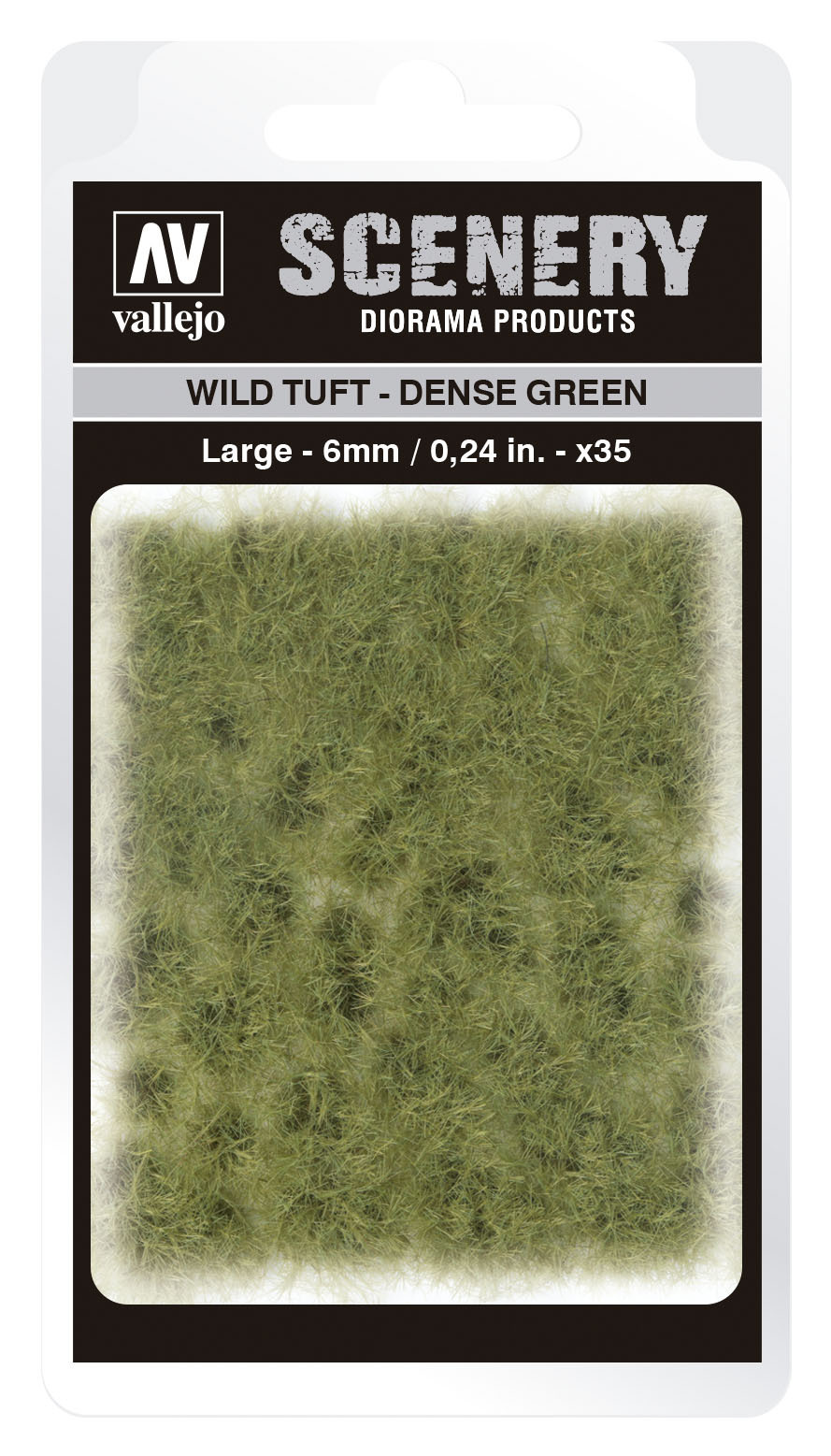 Vallejo 6mm Wild Tuft - Dense Green Diorama Accessory [SC413]