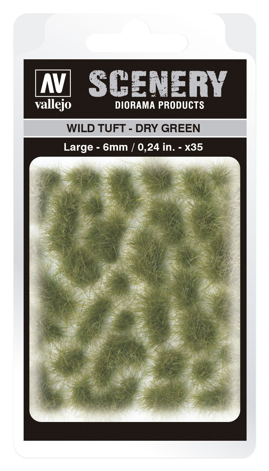 Vallejo 6mm Wild Tuft - Dry Green Diorama Accessory [SC415]