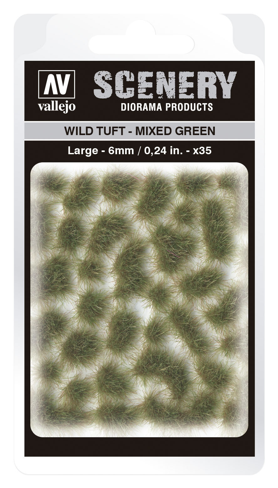 Vallejo 6mm Wild Tuft - Mixed Green Diorama Accessory [SC416]