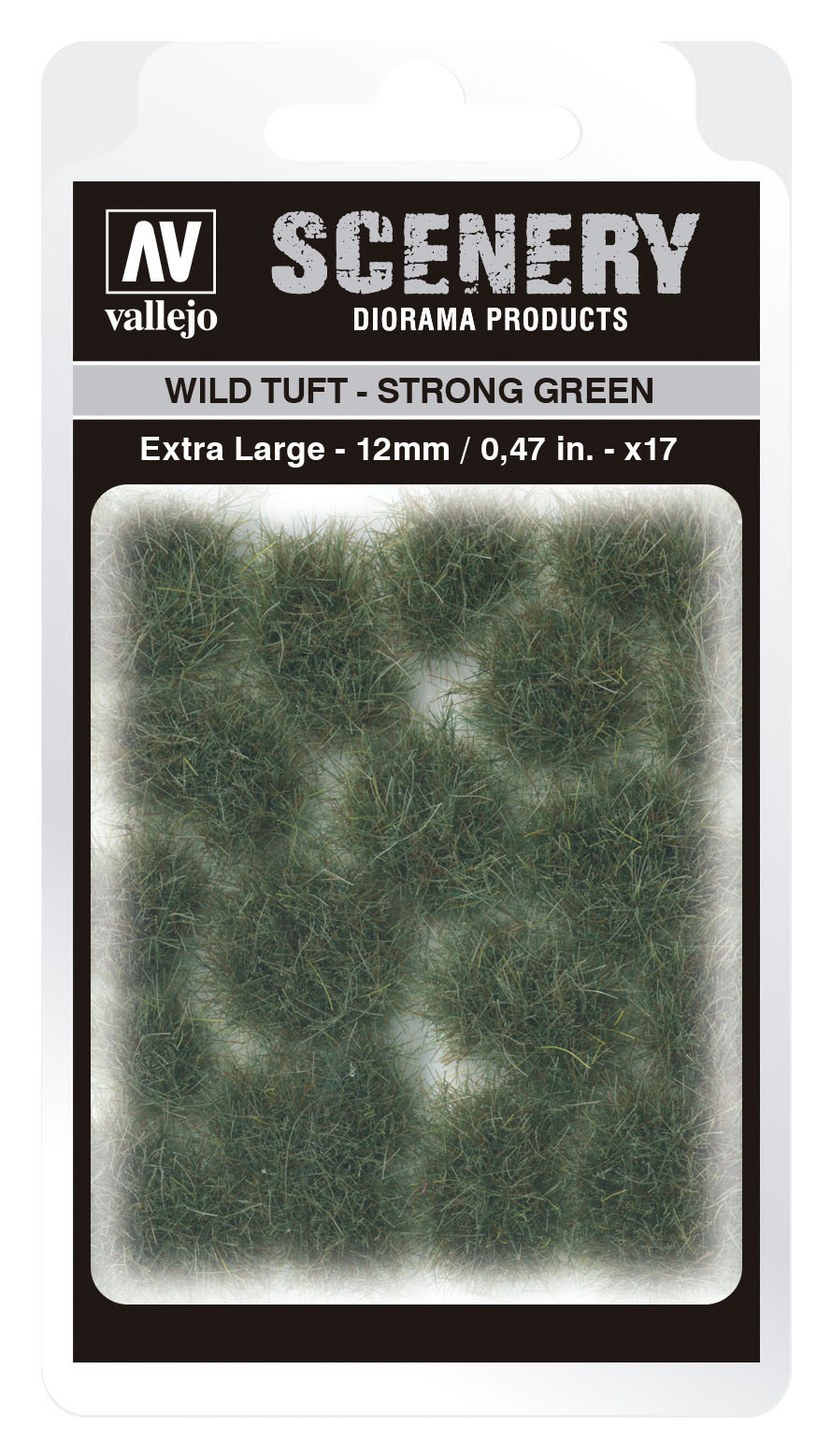 Vallejo 12mm Wild Tuft - Strong Green Diorama Accessory [SC427]