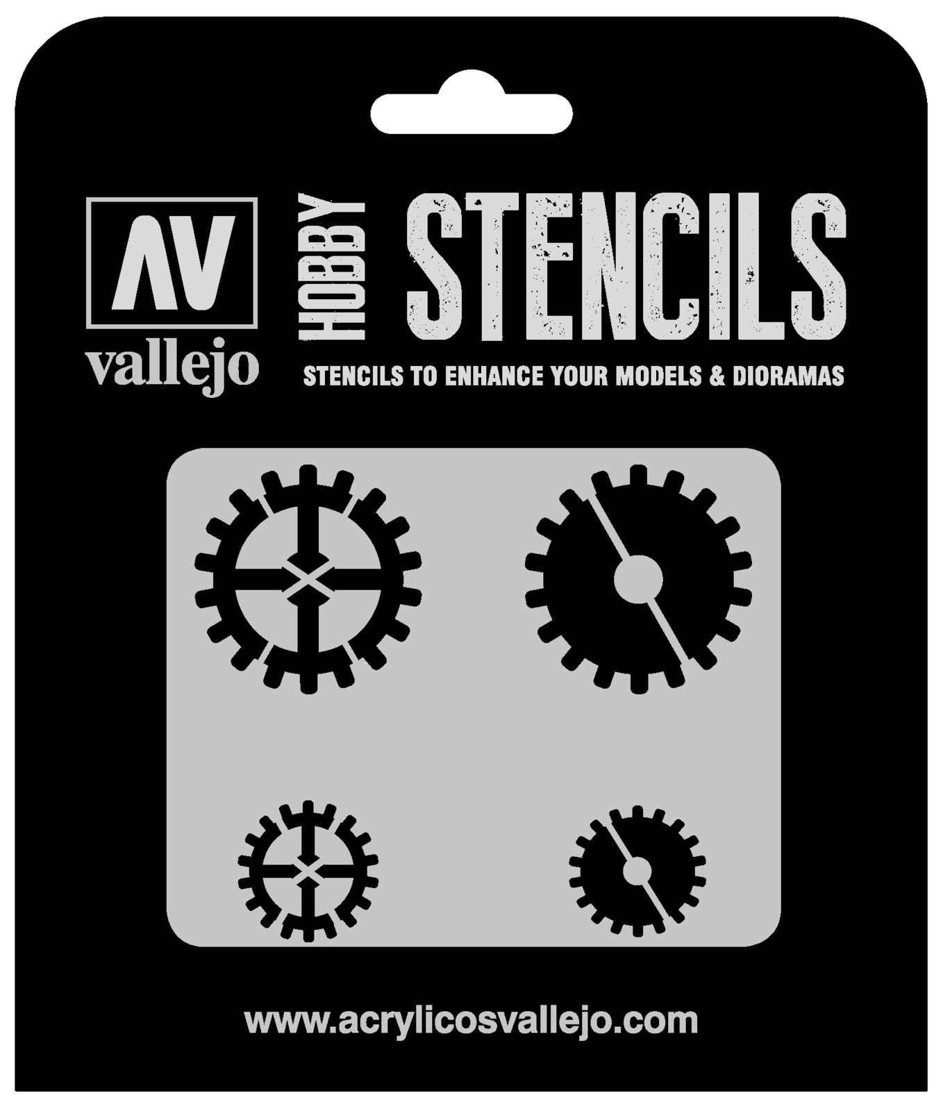 Vallejo Gear Markings Stencil [ST-SF001]