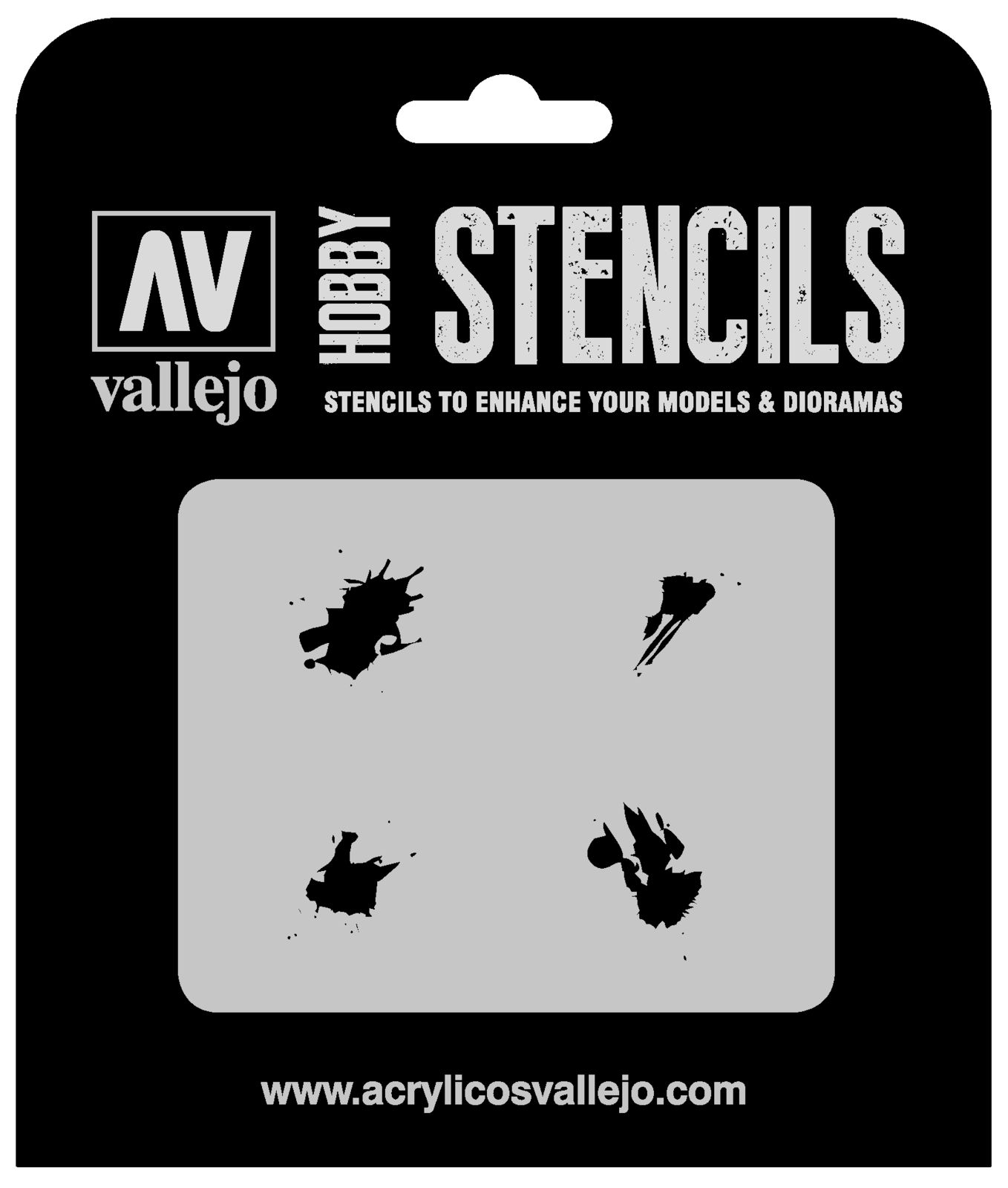 Vallejo 1/35 Petrol Spills Stencil [ST-TX004]