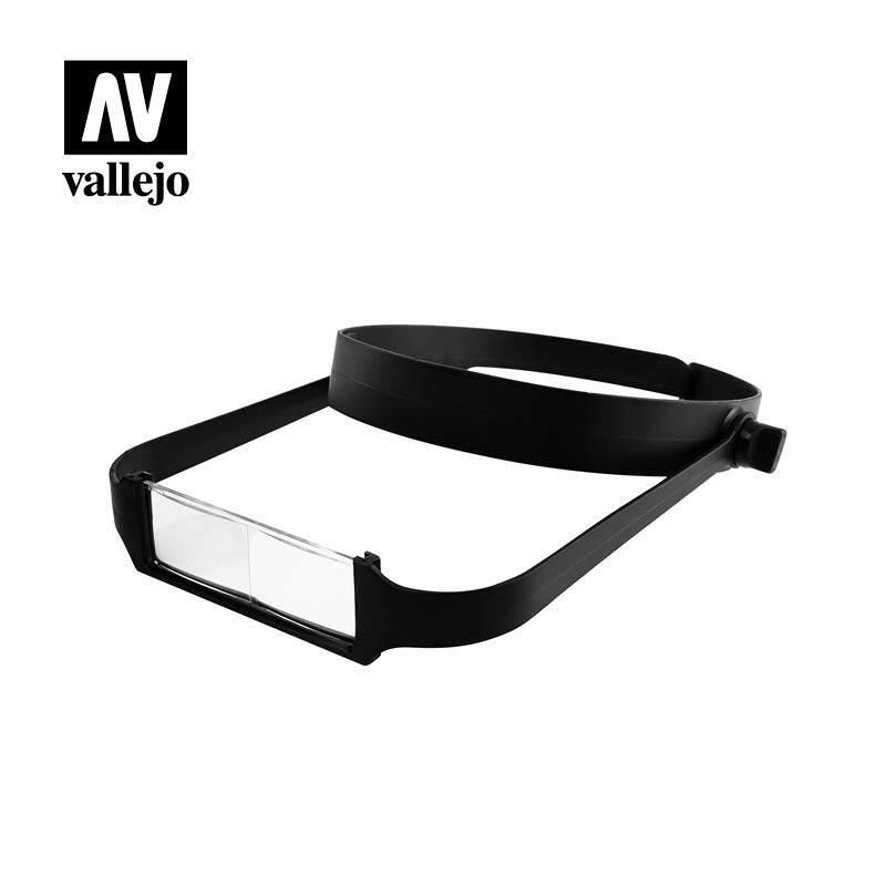 Vallejo Lightweight Headband Magnifier with 4 Lenses [T14001]