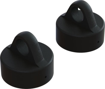 Arrma Aluminium Black Shock Cap, 2 Pieces