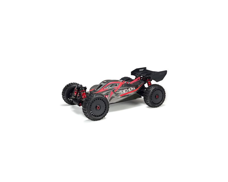 Arrma Body Painted w/Decals Typhon 6S Black/Red, AR406120