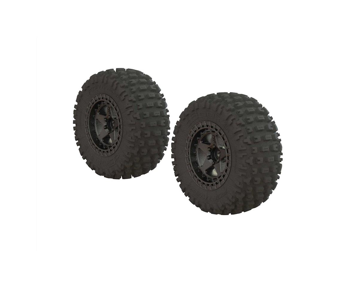 Arrma Dboots 'Fortress SC' Tire Set Glued Gun Metal, 2pcs