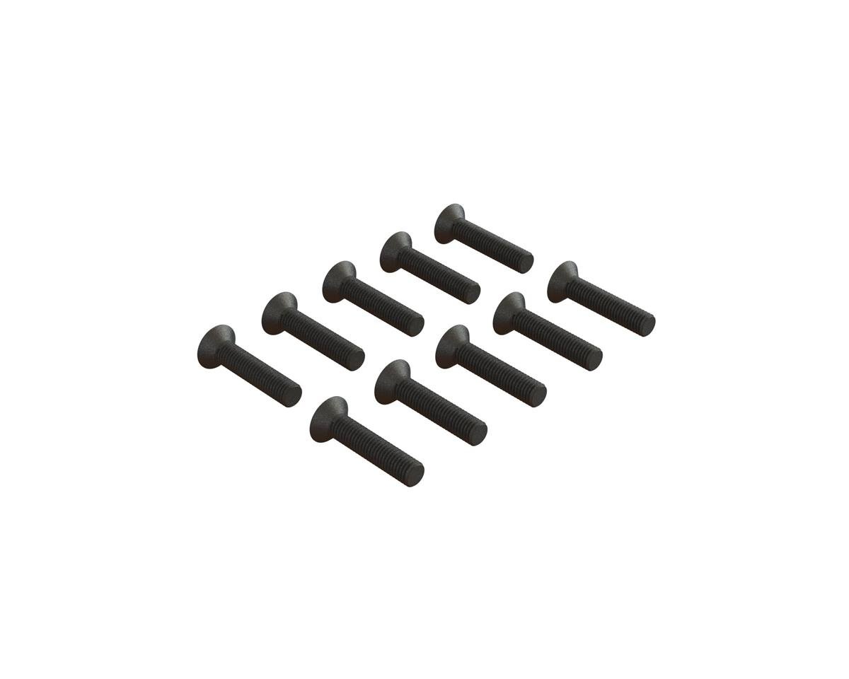 Arrma M3x14mm Flat Head Hex Machine Screw, 10pcs