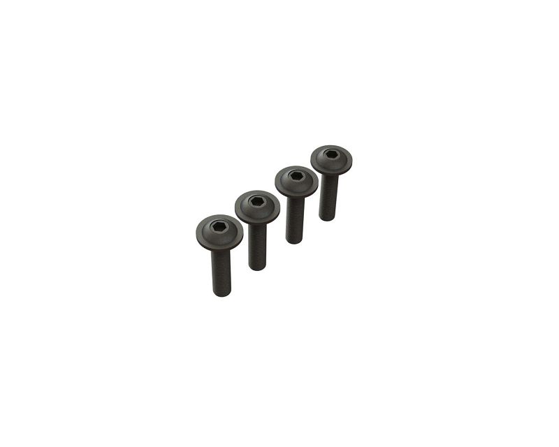 Arrma Button Head Screw Flanged M4x14mm (4), AR727412