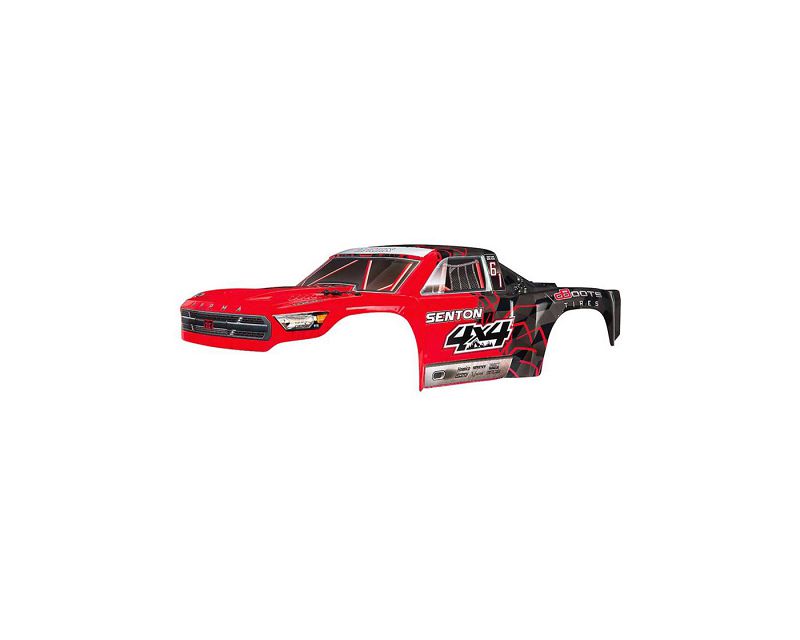 Arrma Body Painted Decal Trim Red Senton, Mega, AR402251