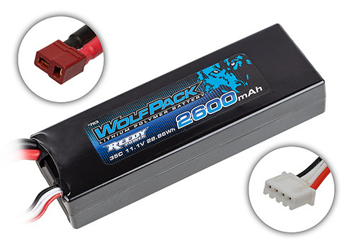 Reedy WolfPack LiPo 2600mAh 35C 11.1V, 28.86Wh, T-plug