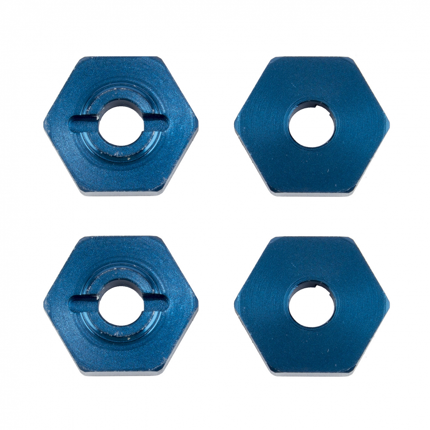 ASS21562 FT 1:14 Wheel Hexes, blue aluminum