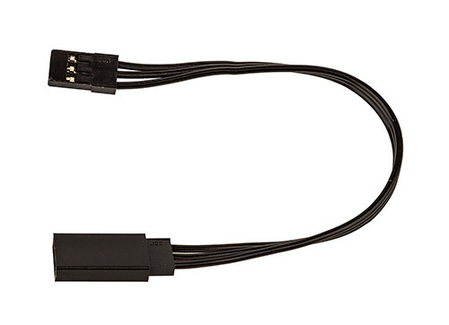 125mm Servo Wire Extension, black (4.92 in)