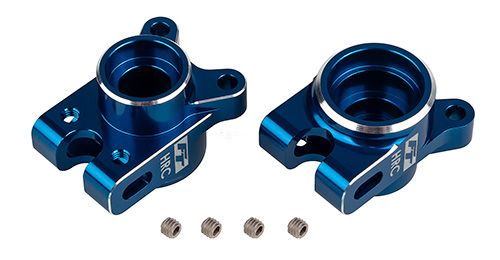 RC10B7 FT Rear Hub Set, HRC, blue