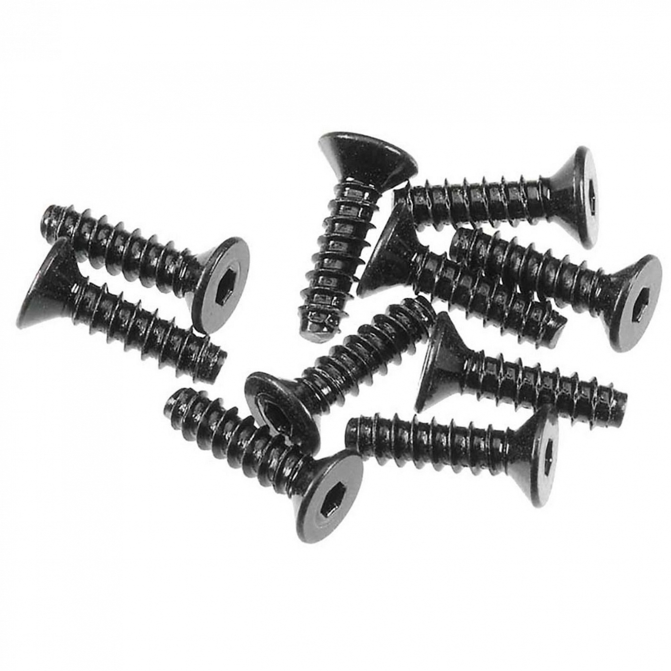 Axial Hex Socket TappingFlat Head Screw M2.6x10mm Black (10), AX