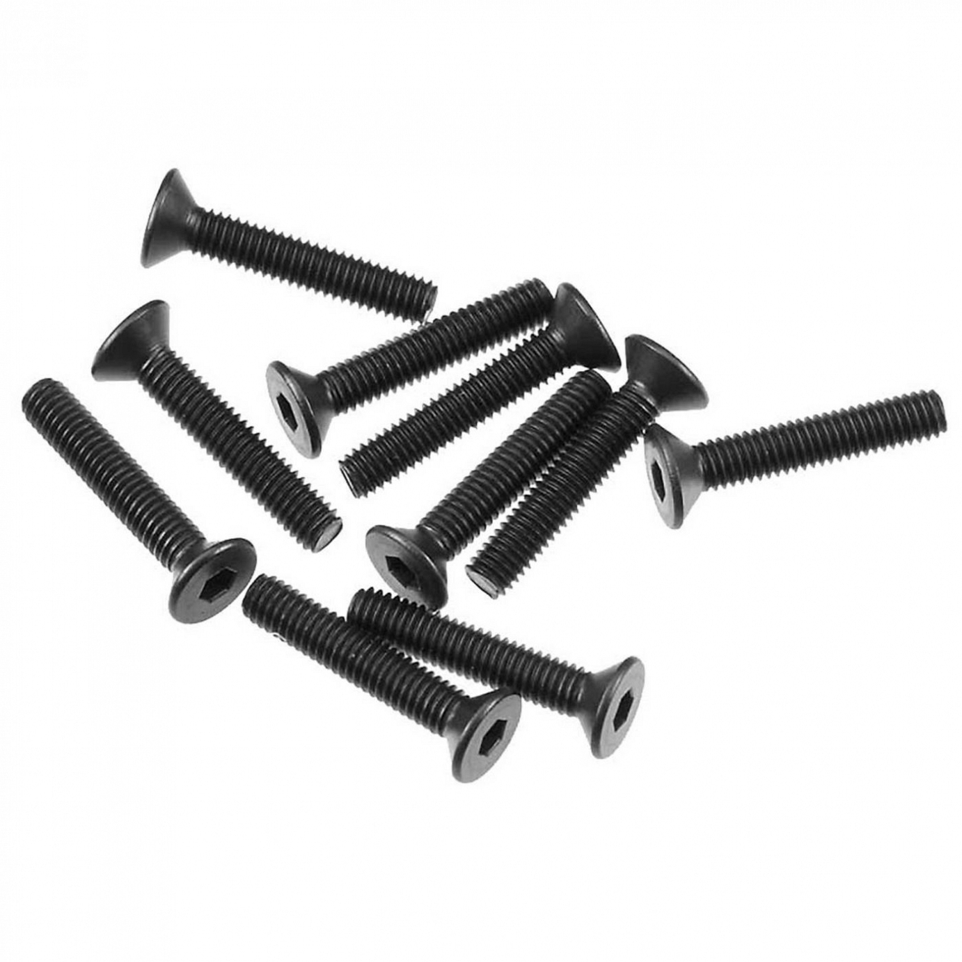 Axial Hex Socket Flat Head Screw M3x16mm Black (10), AXA0147