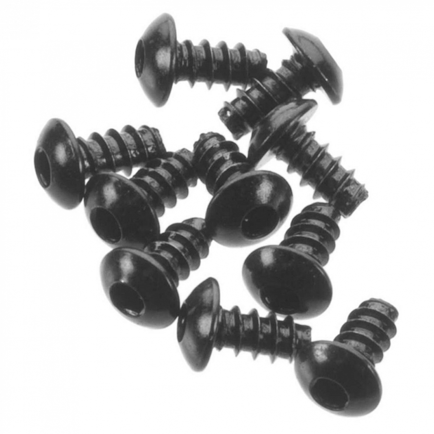 Axial Hex Socket Button Head Screw M3x6mm Black (10), AXA433