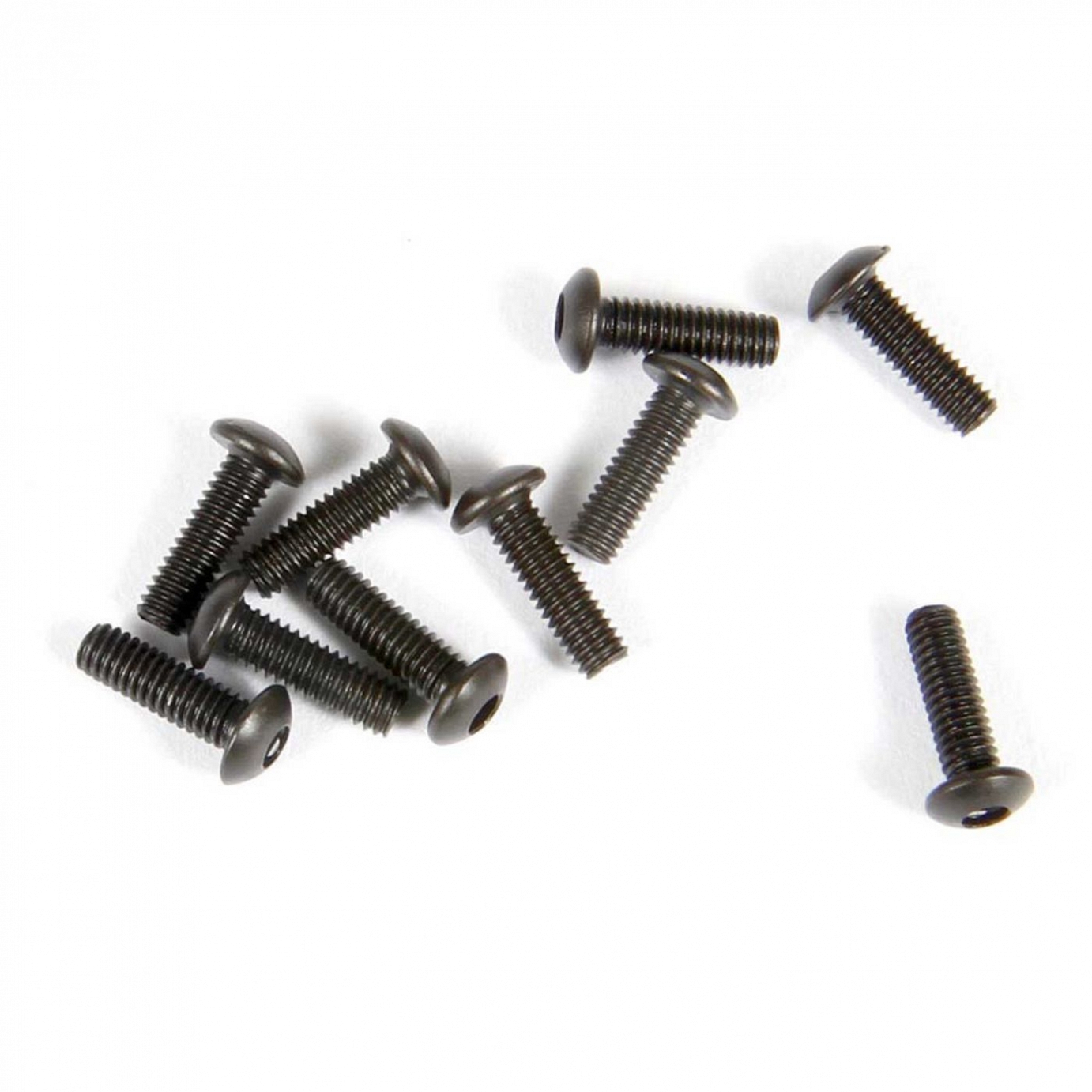 Axial Hex Socket Button Head Screw Black M2.6x8mm (10), AX31373