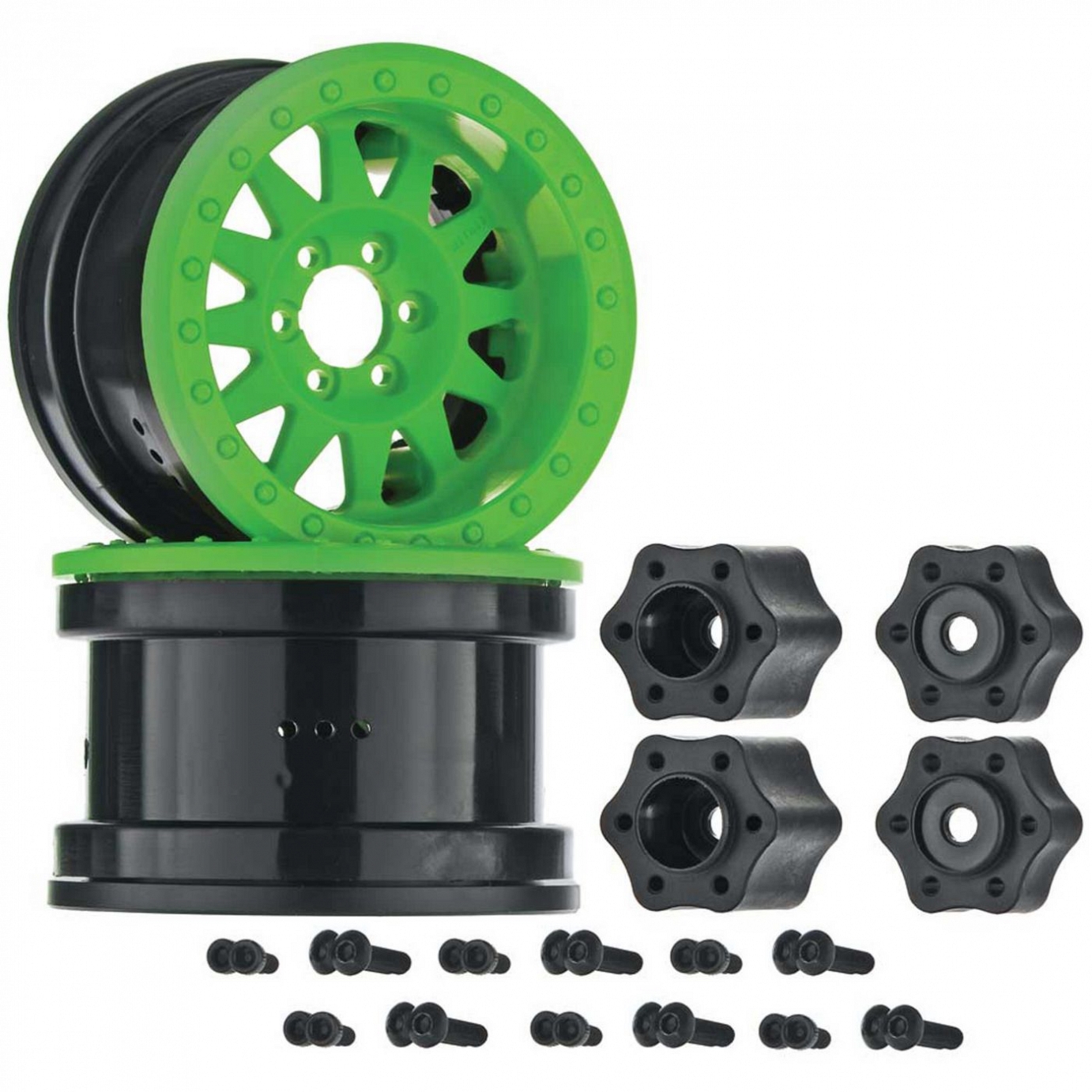 Axial 2.2 Method Beadlock Wheel IFD Green (2), AX31363