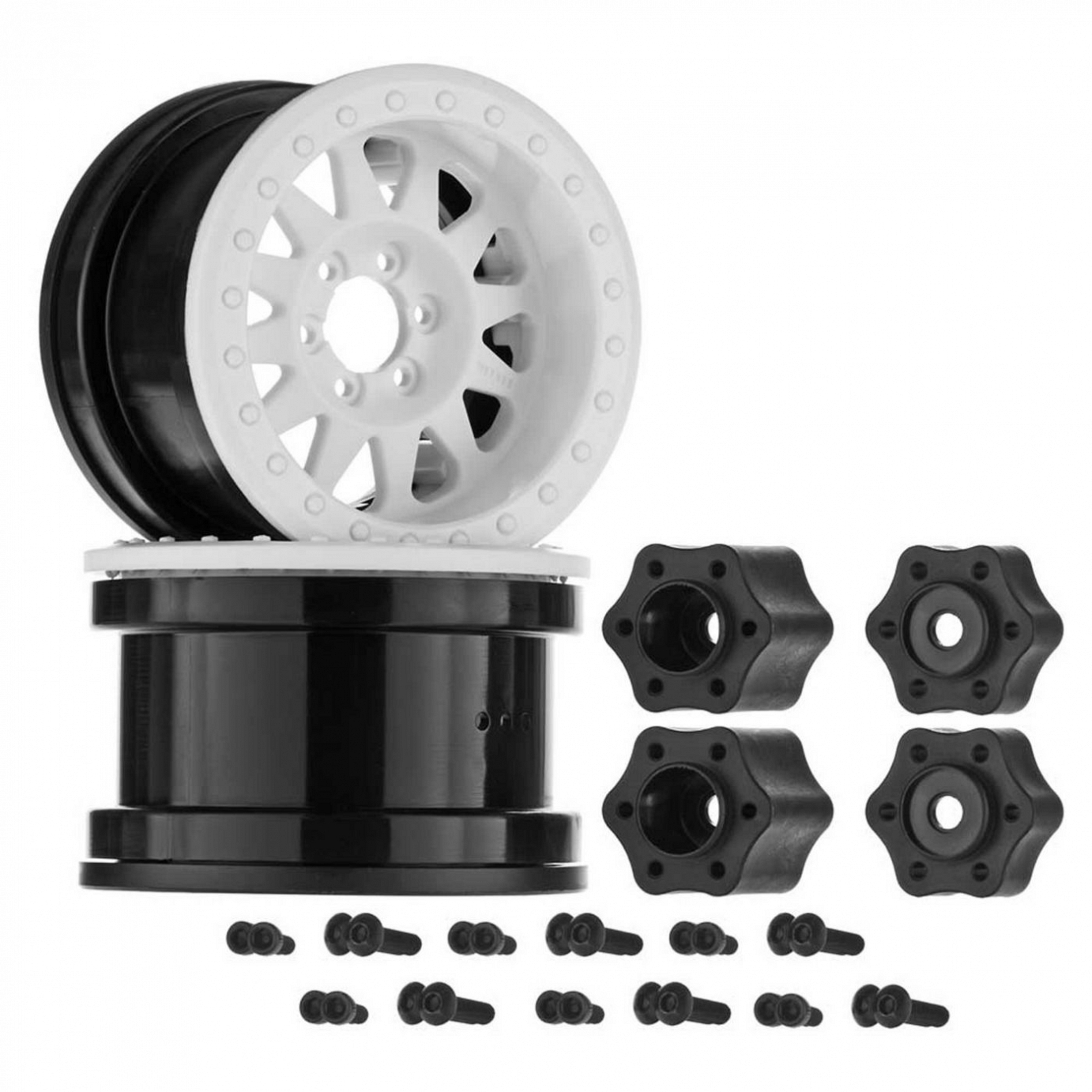 Axial 2.2 Method Beadlock Wheel IFD White (2), AX31365