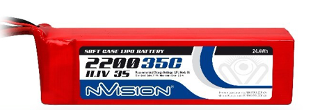 2200mah nVision 11.1v 3S 35C (Deans plug)