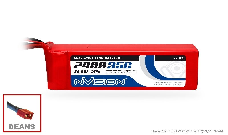 2400mah nVision 3S 11.1V 35C (Deans plug)