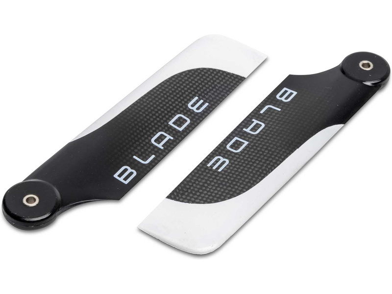 Blade 105mm Carbon Fiber Tail Rotor Blade Set, Fusion 700