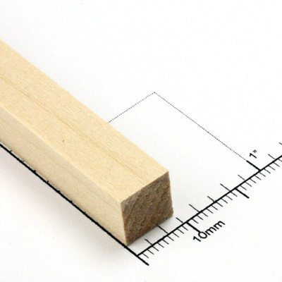 Basswood Strips 610mm x 9.5mm x 9.5mm Bud Nosen Timber 24" x 3/8" x 3/8"