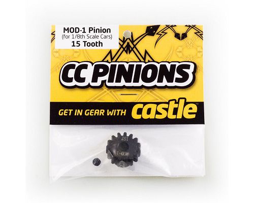 Castle Creations 15T Mod 5 Pinion suit 5mm Shaft, 010-0065-09