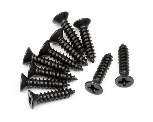 101245 HPI TP. Flat Head Screw M3*14mm (10Pcs)