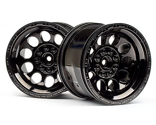 101252 HPI Bullet St Wheels Black Chrome (Pr)