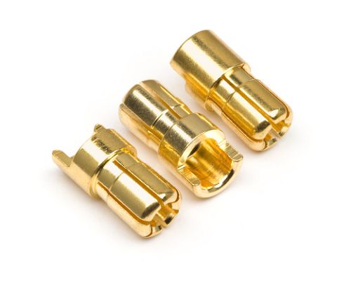 101952 HPI Male Gold Connectors (6.0mm Dia) (3 Pcs)