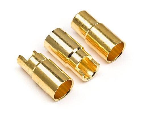 101953 HPI Female Gold Connectors (6.0mm Dia) (3 Pcs)