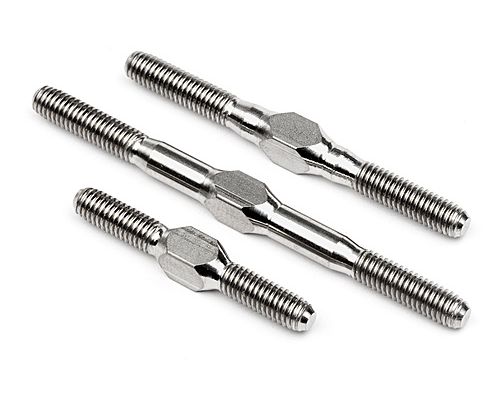 102456 HPI TITANIUM TURNBUCKLE SET (SILVER/CYBER10B)