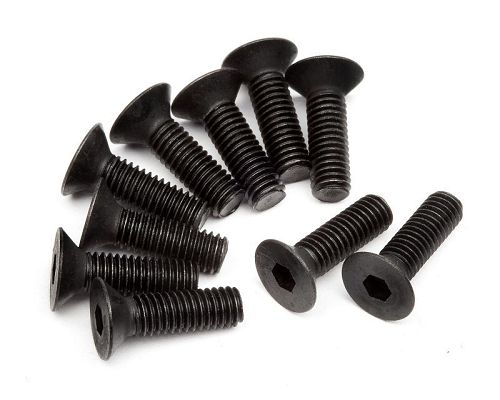 Z083 HPI Flat Head Screw M3X10mm(Hex Socket/10Pcs)