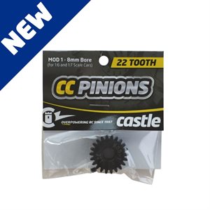 Castle Creations 22T Mod1 Pinion suit 8mm Shaft, 010-0065-27