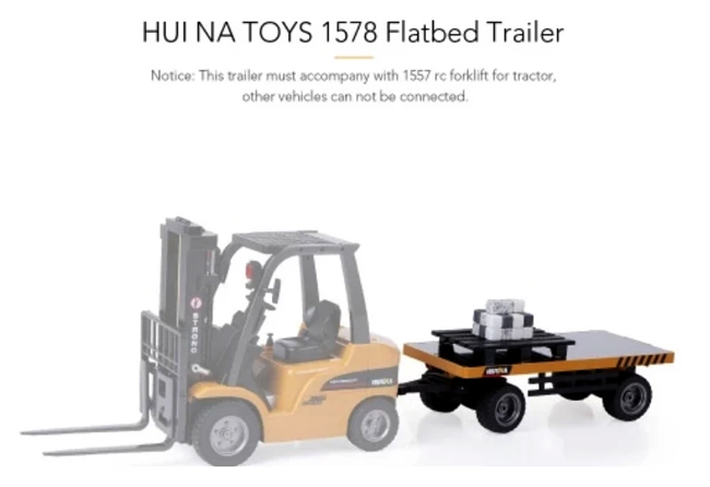 Huina R/C Construction Trailer for forklift