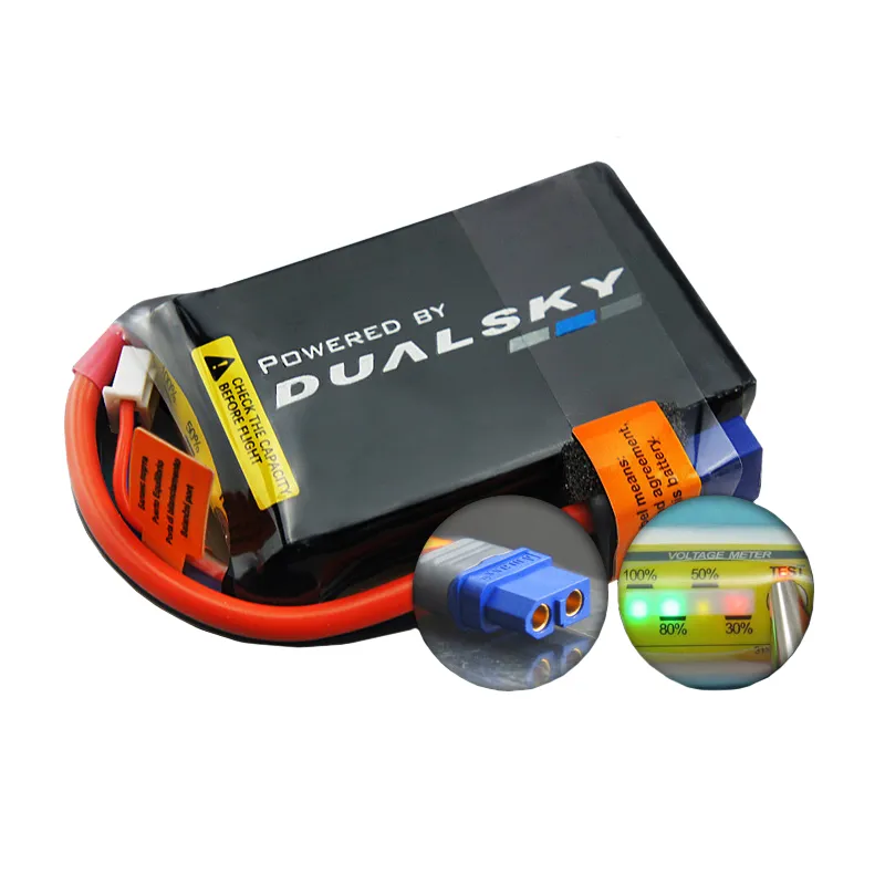 Dualsky 1600mah 3S 11.1v 70C Ultra 70 LiPo Battery with XT60 Connector