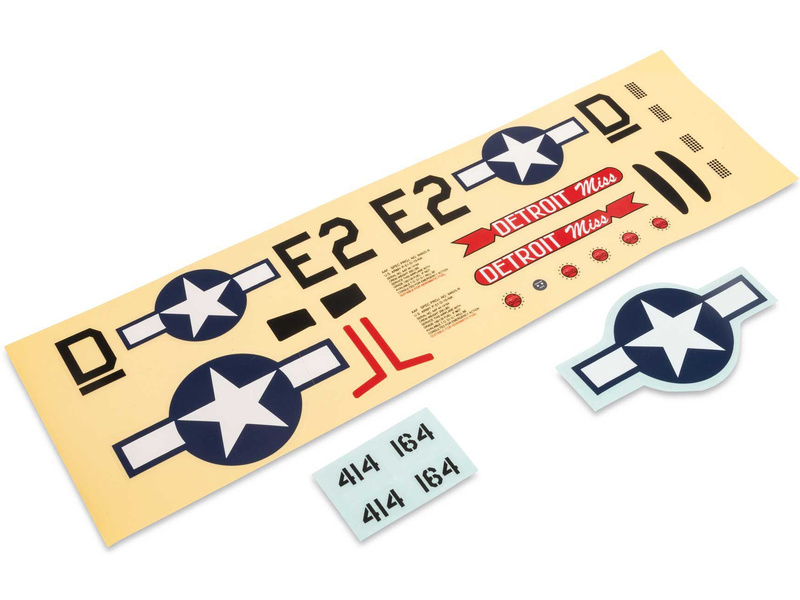 E-Flite Decal Sheet&#44; UMX P-51 Detroit Miss