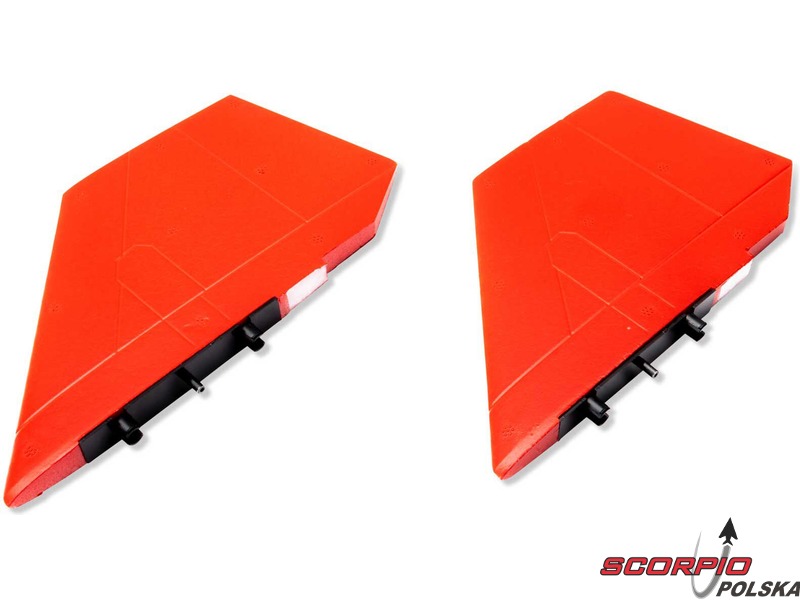 E-Flite High Visibility Fin Set, Red, SR-71